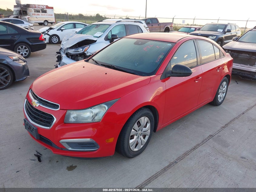 2015 Chevrolet Cruze Ls Auto, Normal Wear & Tear, IAAI, VIN 1G1PA5SH7F7244278 — photo 2