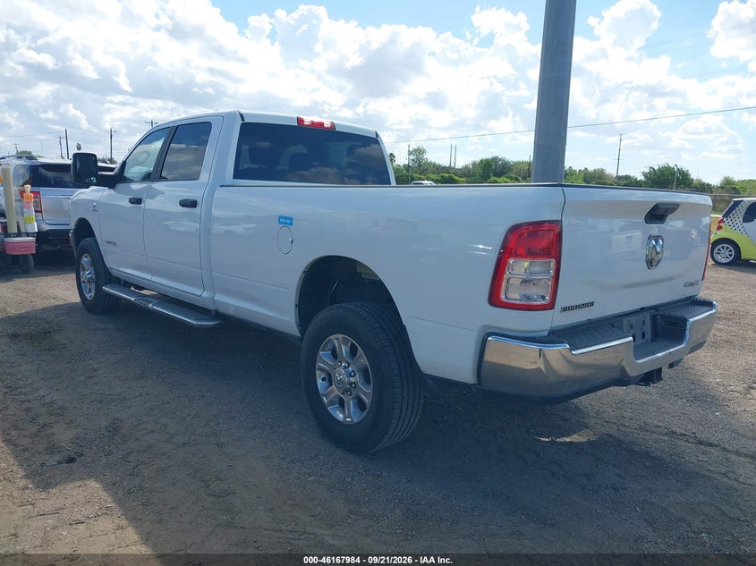 Vin: 3c6ur5jl8rg340123, lot: 46667826, ram 2500 big horn  4x4 8' box 20243