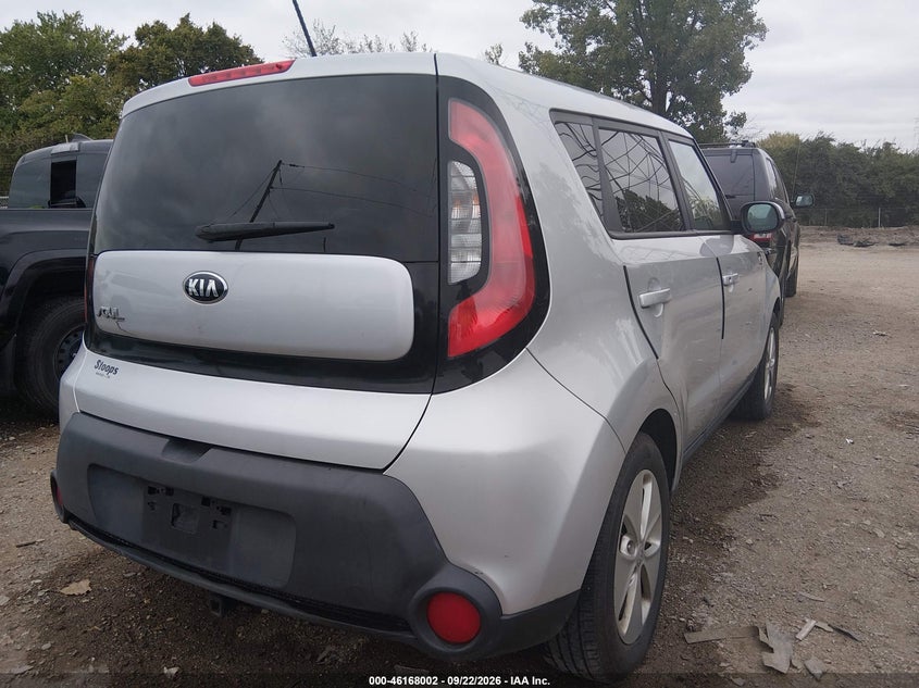 Vin: kndjn2a23g7864155, lot: 46667844, kia soul 20164
