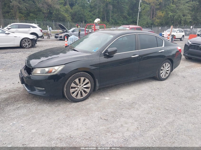 Vin: 1hgcr2f83ea118753, lot: 46667848, honda accord ex-l 20142