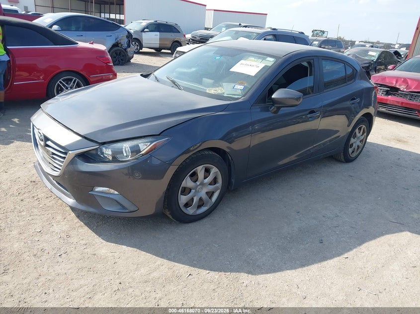 Vin: 3mzbm1k71fm155432, lot: 46667912, mazda mazda3 i sport 20152