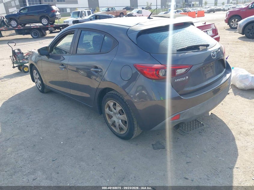 Vin: 3mzbm1k71fm155432, lot: 46667912, mazda mazda3 i sport 20153