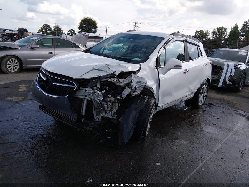 Vin: kl4cjasb2hb010022, lot: 46667921, buick encore preferred 20172