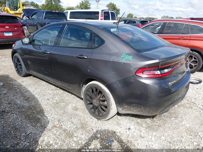 Vin: 1c3cdfbb7gd592507, lot: 46667989, dodge dart sxt 20163