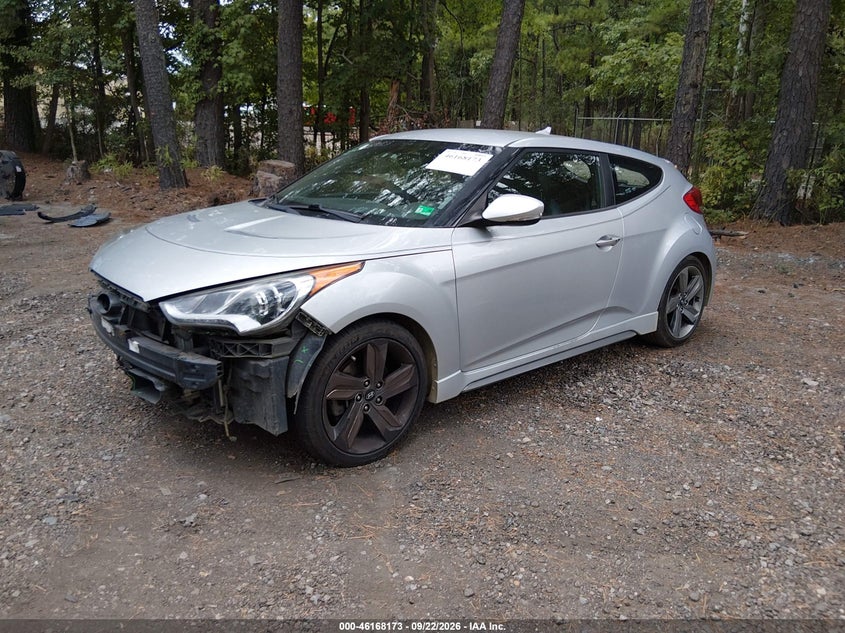 Vin: kmhtc6ae9eu207094, lot: 46668015, hyundai veloster turbo w/blue 20142