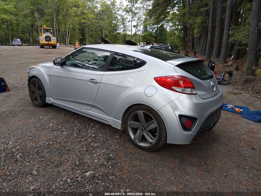 Vin: kmhtc6ae9eu207094, lot: 46668015, hyundai veloster turbo w/blue 20143