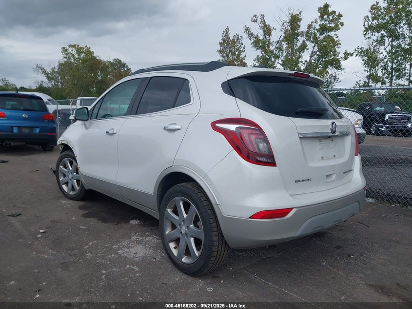 Vin: kl4cjcsb6jb560471, lot: 46668044, buick encore essence 20183