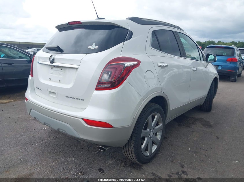Vin: kl4cjcsb6jb560471, lot: 46668044, buick encore essence 20184