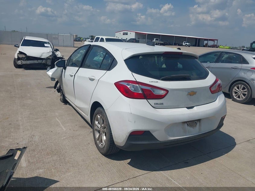 Vin: 3g1bc6sm3ks599404, lot: 46668071, chevrolet cruze ls 20193
