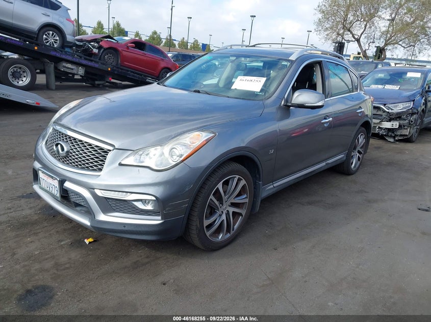 Vin: jn1bj0rp9gm235699, lot: 46668097, infiniti qx50 20162