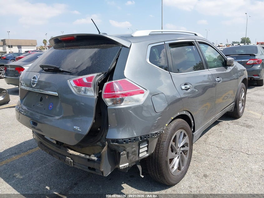 Vin: 5n1at2mt5gc741776, lot: 46668168, nissan rogue sl 20164