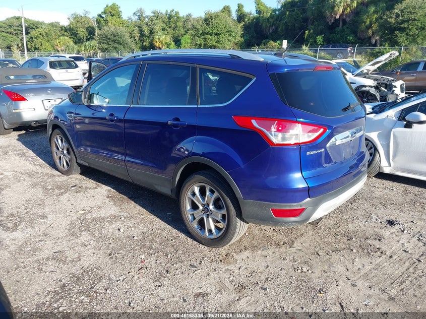 Vin: 1fmcu0j93eud59692, lot: 46668178, ford escape titanium 20143