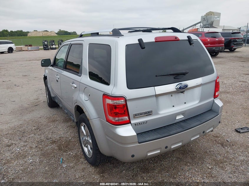 Vin: 1fmcu0e75ckc64648, lot: 46668183, ford escape limited 20123