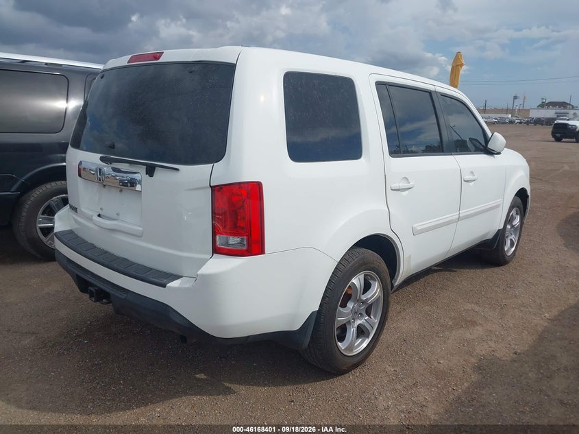 Vin: 5fnyf3h55db001008, lot: 46668243, honda pilot ex-l 20134
