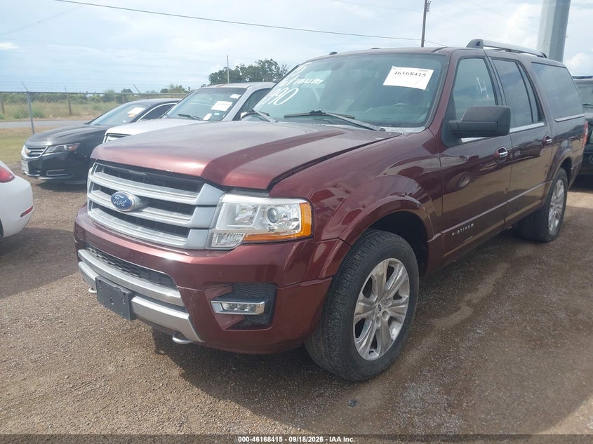 Vin: 1fmjk1mtxfef40116, lot: 46668257, ford expedition max platinum 20152
