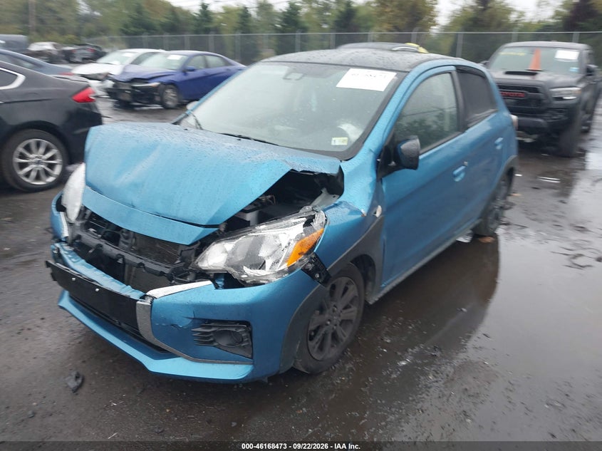 Vin: ml32awhj8rh006345, lot: 46668315, mitsubishi mirage black edition 20242