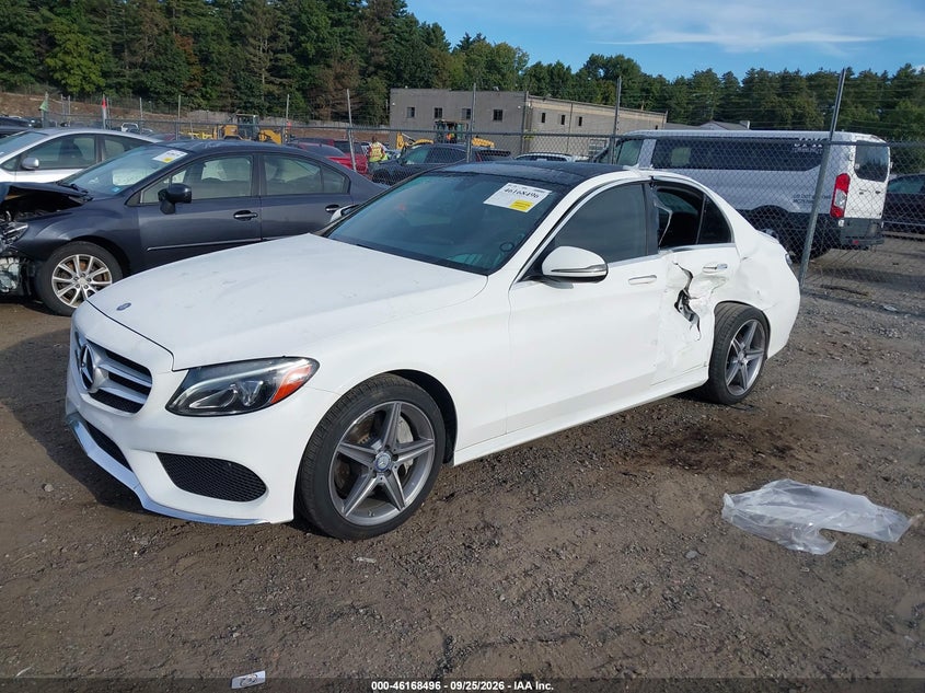 Vin: 55swf4kb4gu177742, lot: 46668338, mercedes-benz c 300 sport 4matic 20162