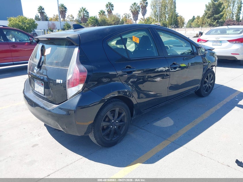 Vin: jtdkdtb33g1116738, lot: 46668405, toyota prius c persona series 20164