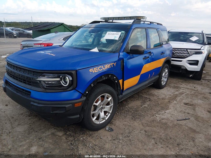 Vin: 3fmcr9a62nrd80536, lot: 46668441, ford bronco sport 20222