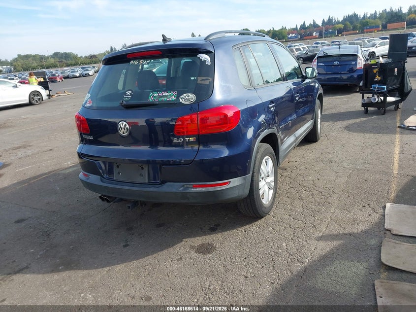Vin: wvgav7ax4fw607370, lot: 46668456, volkswagen tiguan s 20154