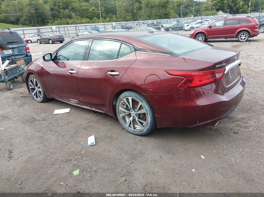 Vin: 1n4aa6ap9gc401657, lot: 46668509, nissan maxima 3.5 platinum/3.5 s/3.5 sl/3.5 sr/3.5 sv 20163