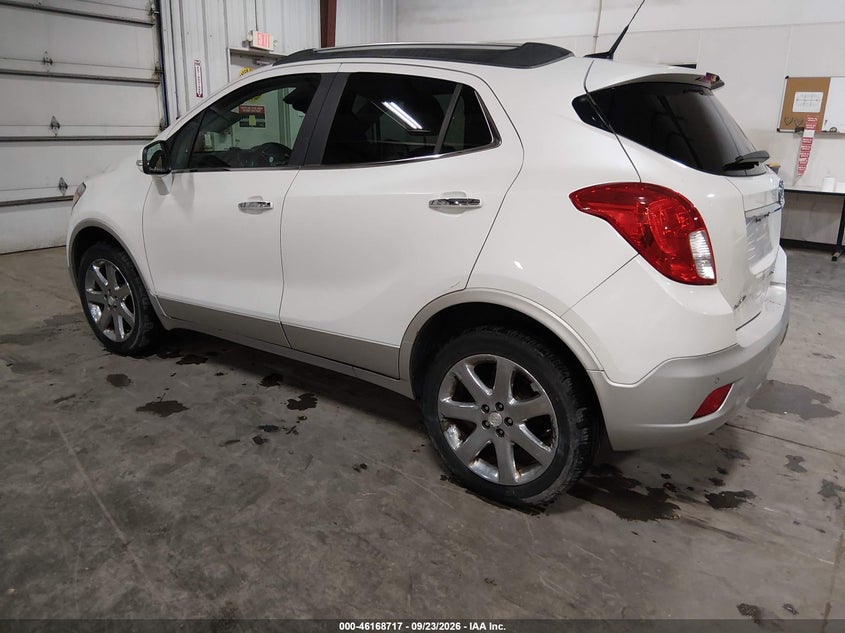 Vin: kl4cjhsb9eb650488, lot: 46668559, buick encore premium 20143