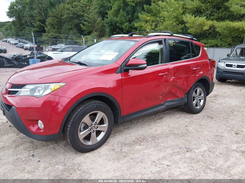 Vin: jtmrfrevxfd167191, lot: 46668584, toyota rav4 xle 20152