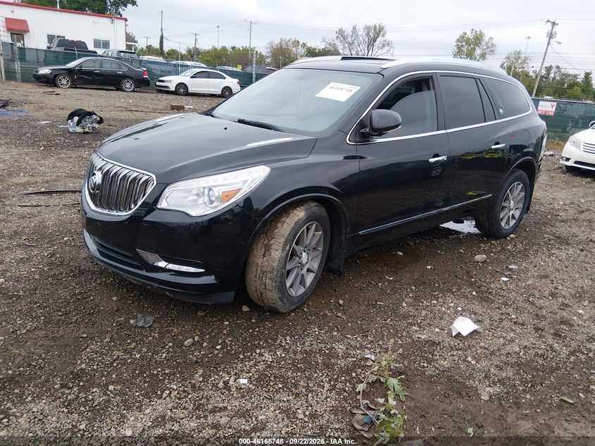 Vin: 5gakvbkdxfj138462, lot: 46668590, buick enclave leather 20152