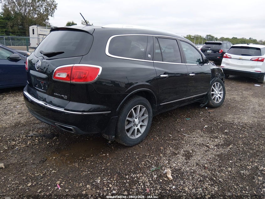 Vin: 5gakvbkdxfj138462, lot: 46668590, buick enclave leather 20154