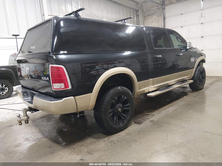 Vin: 3c6ur5gl9gg134488, lot: 46668637, ram 2500 laramie longhorn 20164