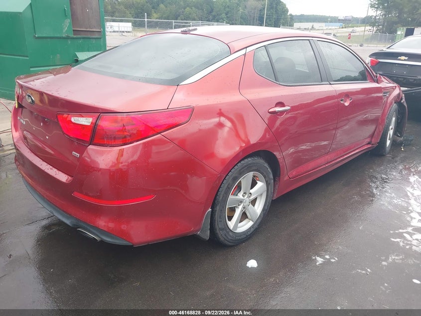 Vin: 5xxgm4a79fg362115, lot: 46668670, kia optima lx 20154