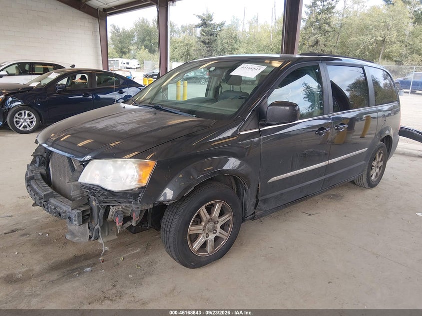 Vin: 2c4rc1bg5cr287165, lot: 46668685, chrysler town & country touring 20122
