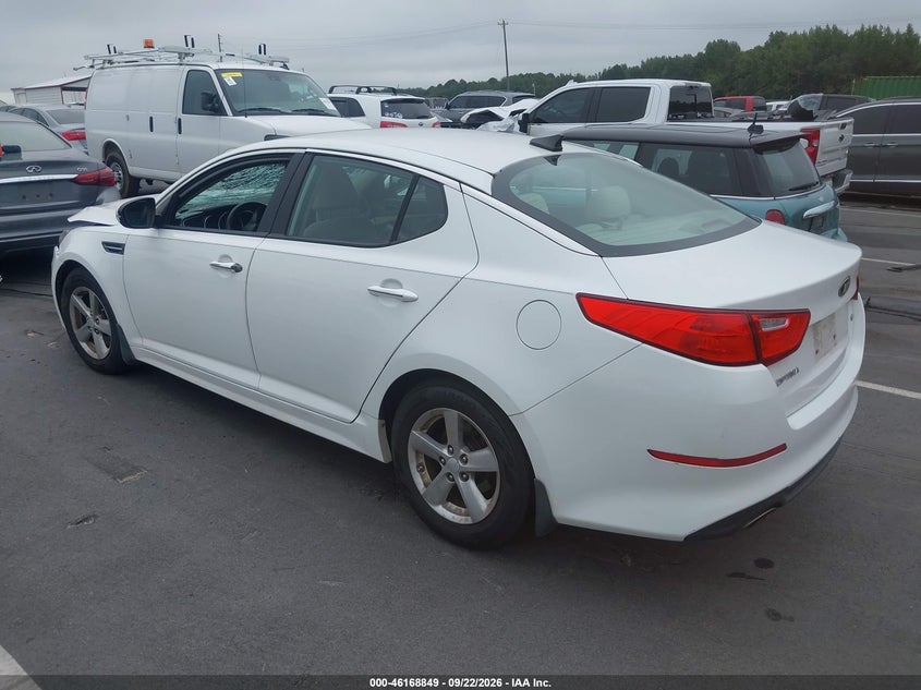 Vin: 5xxgm4a74fg365505, lot: 46668690, kia optima lx 20153