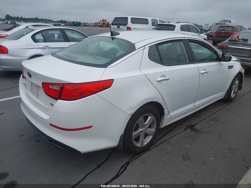 Vin: 5xxgm4a74fg365505, lot: 46668690, kia optima lx 20154