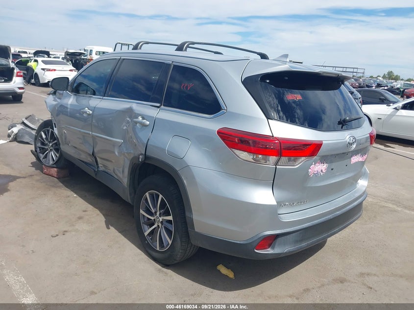 Vin: 5tdkzrfh3ks315908, lot: 46668876, toyota highlander xle 20193
