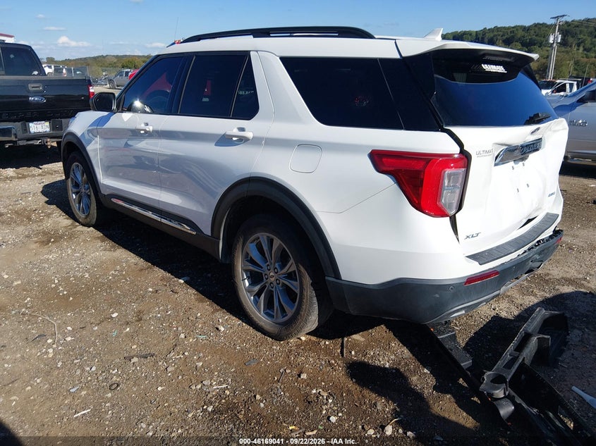 Vin: 1fmsk8dh2ngb44788, lot: 46668883, ford explorer xlt 20223