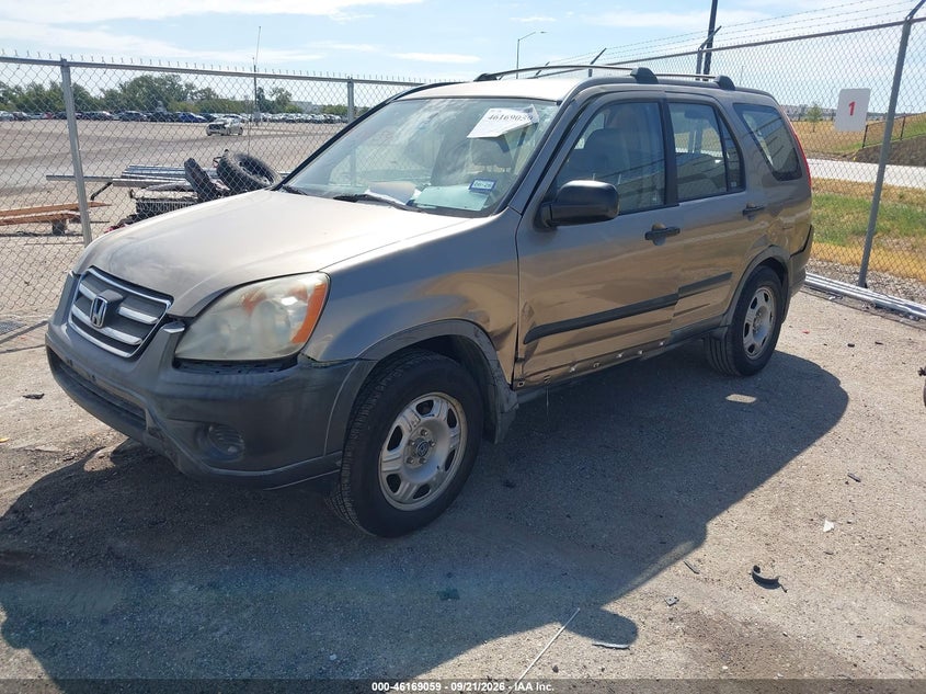 2005 Honda Cr-V Lx, Левый бок, IAAI, VIN JHLRD68575C013643 — фото 2