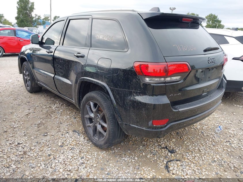 Vin: 1c4rjfbg9mc773314, lot: 46668908, jeep grand cherokee 80th anniversary 20213