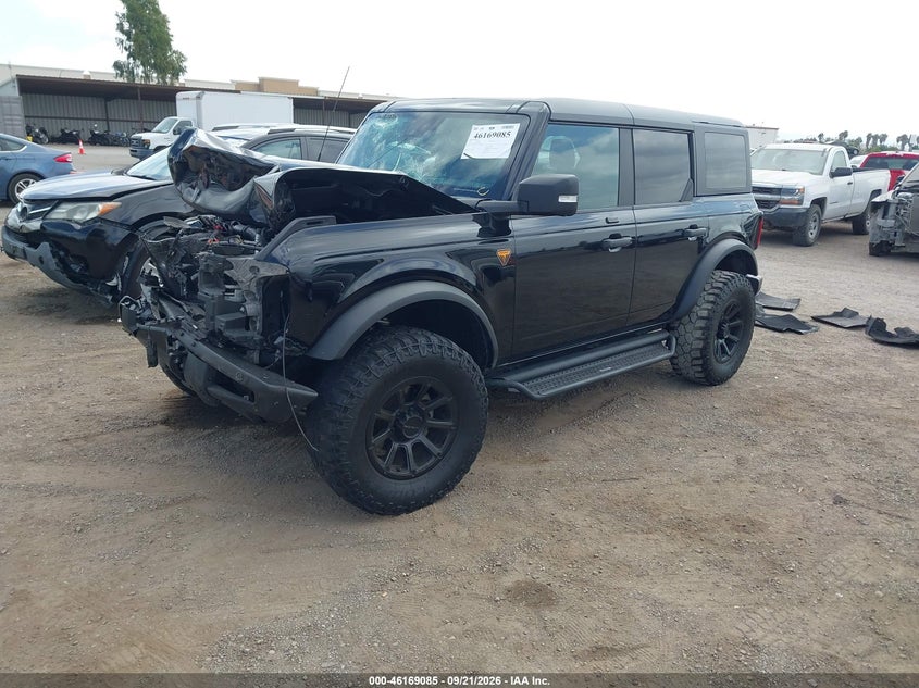 Vin: 1fmee5dpxpla88507, lot: 46668927, ford bronco badlands 20232