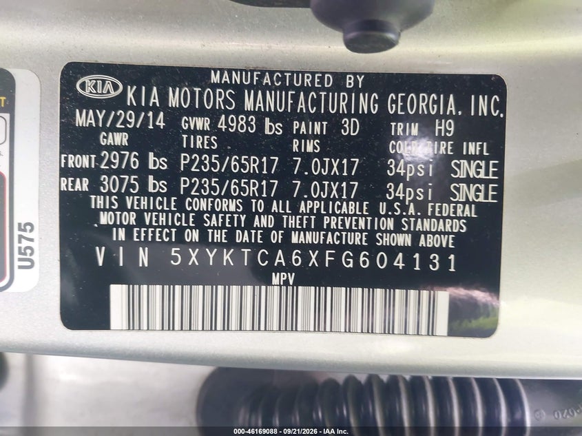 2015 KIA SORENTO LX · Фото 9