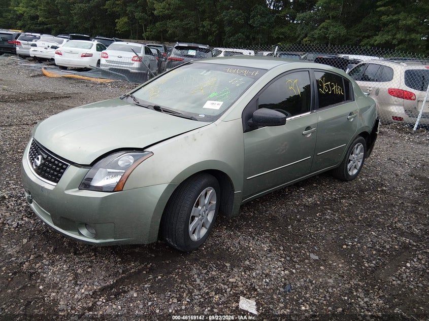 2008 Nissan Sentra, Удар спереду, IAAI, VIN 3N1AB61E38L651099 — фото 2