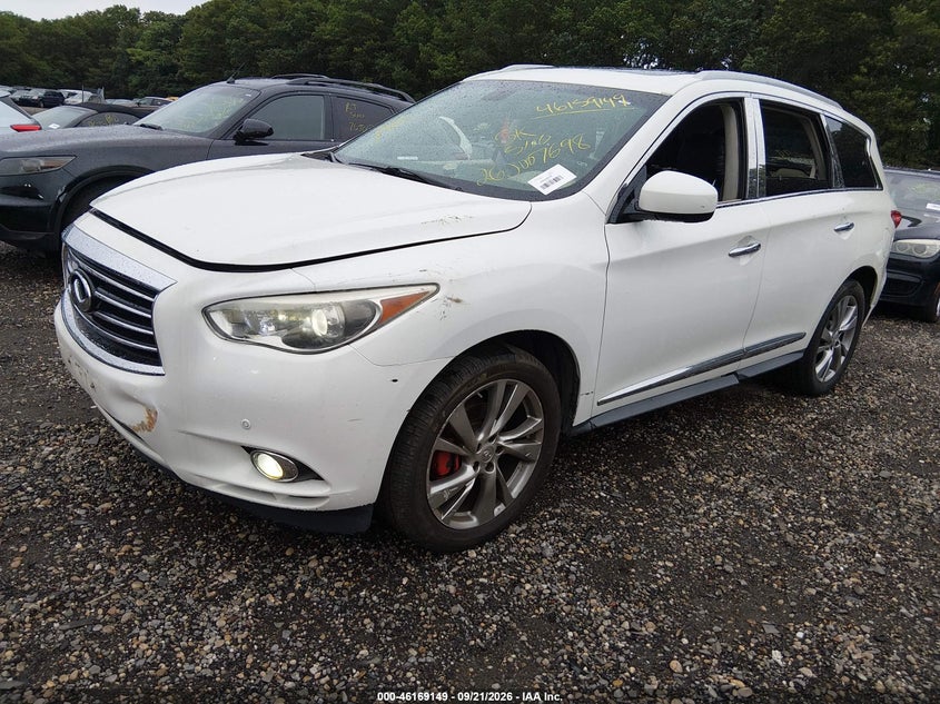 Vin: 5n1al0mm7dc335748, lot: 46668991, infiniti jx35 20132