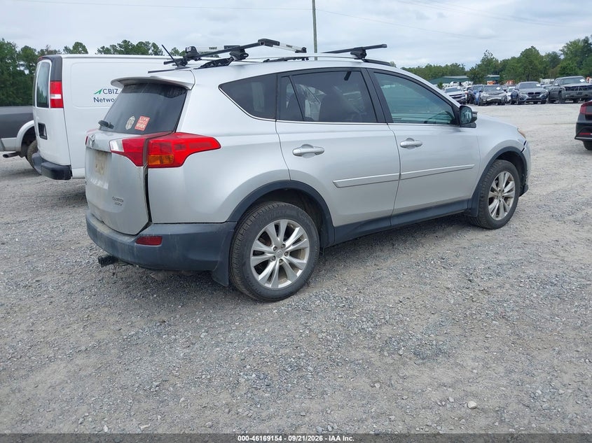 Vin: 2t3dfrev7dw054762, lot: 46668997, toyota rav4 limited 20134