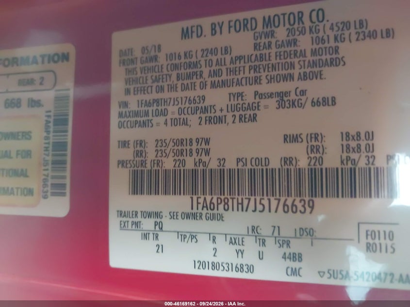 FORD MUSTANG - zdjęcie 9