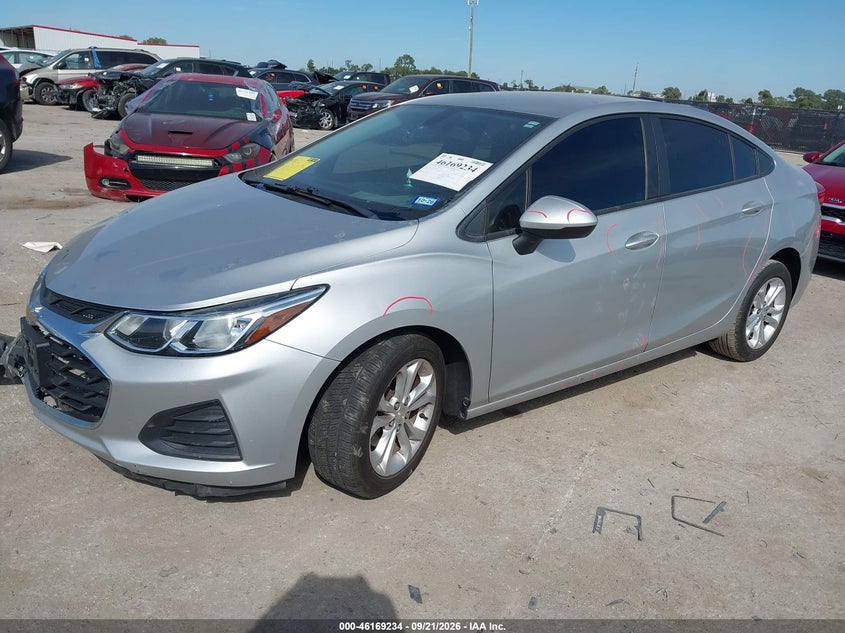 Vin: 1g1bc5sm7k7104615, lot: 46669076, chevrolet cruze ls 20192