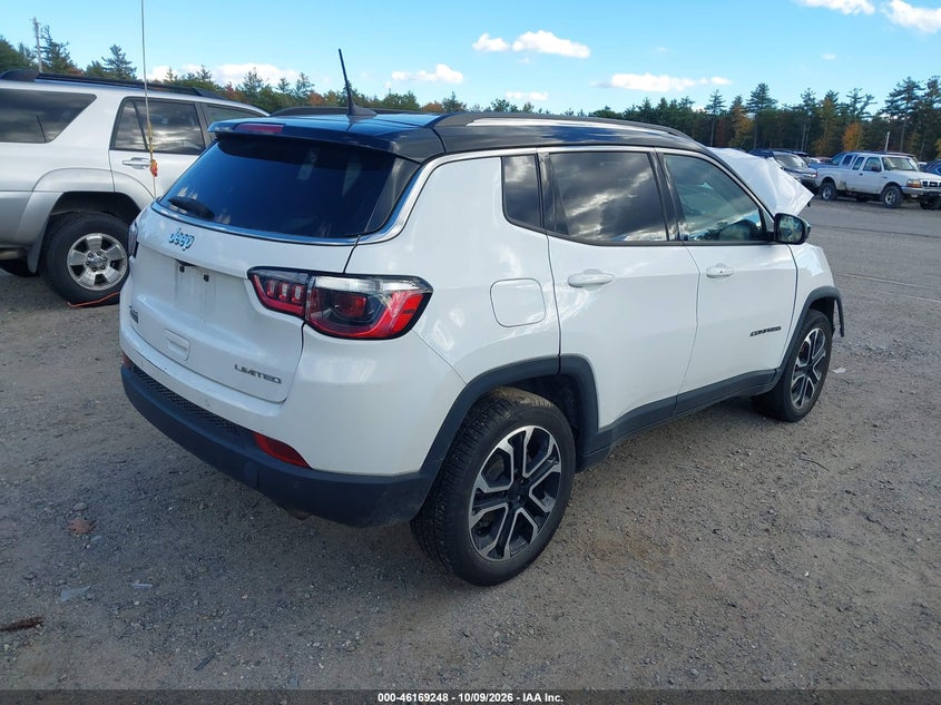 Vin: 3c4njdcb5nt155158, lot: 46669090, jeep compass limited 4x4 20224