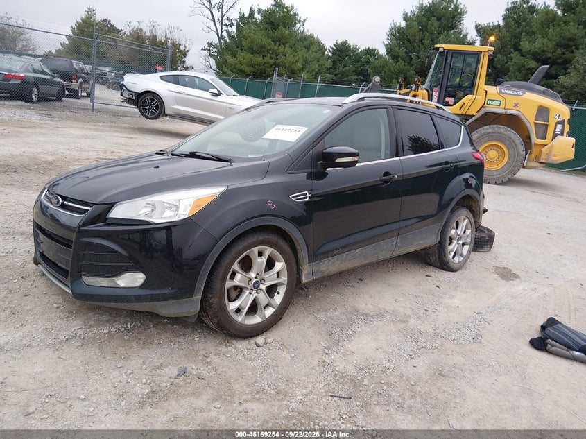Vin: 1fmcu9jx5euc10056, lot: 46669096, ford escape titanium 20142