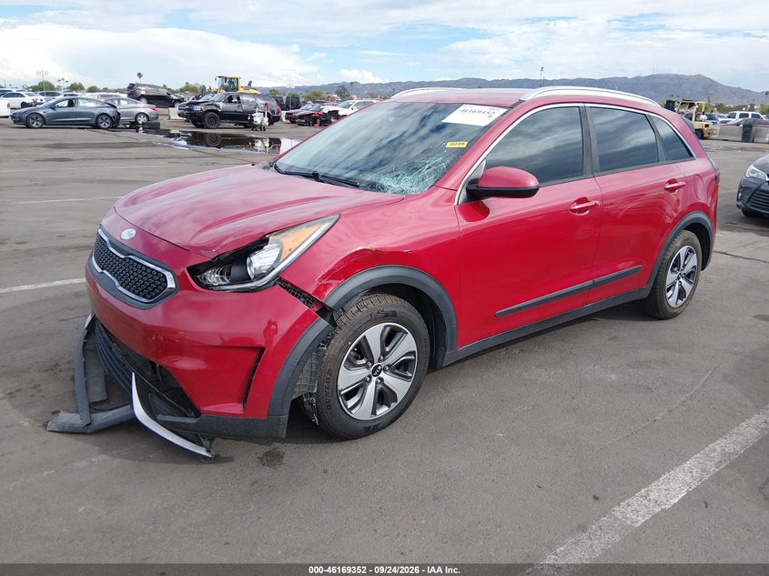 Vin: kndcb3lc7h5102943, lot: 46669193, kia niro lx 20172