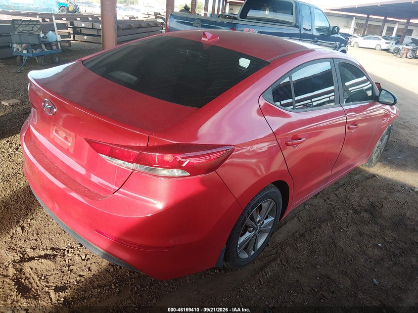 Vin: 5npd84lf7jh255329, lot: 46669252, hyundai elantra sel 20184