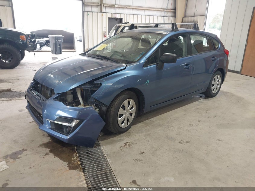 Vin: jf1gpaa68g8272266, lot: 46669282, subaru impreza 2.0i 20162